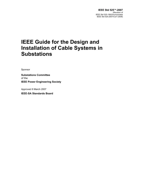 IEEE 525-2007 pdf