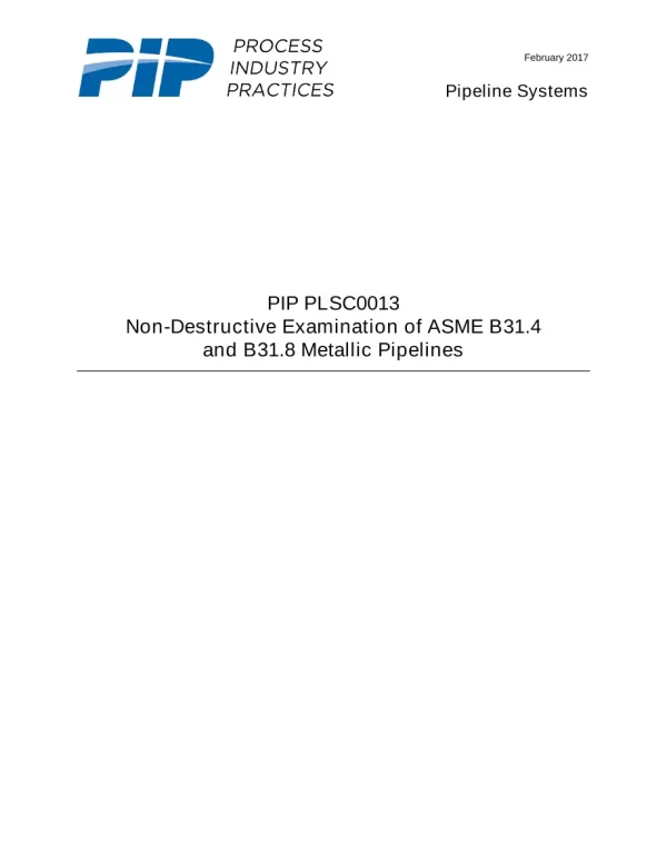 PIP PLSC0013 pdf