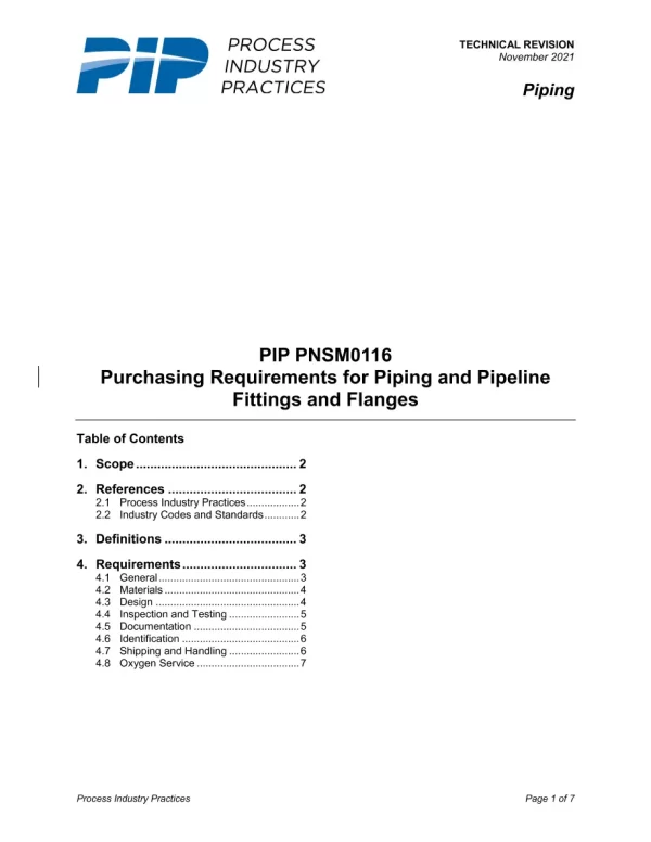 PIP PNSM0116 pdf