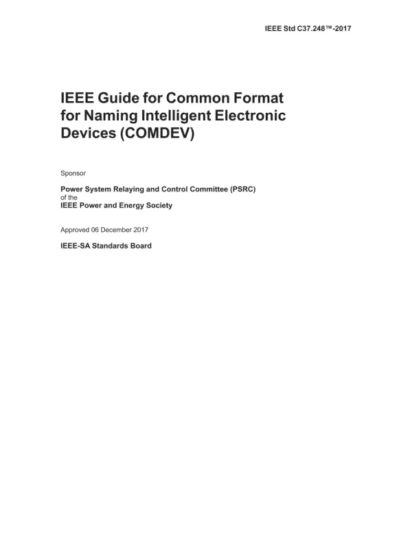 IEEE C37.248-2017 pdf